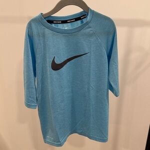 Nike Kids boys blue swim rashguard size S